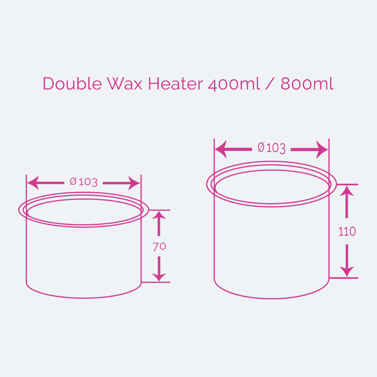 Double Wax Heater 800ml - Image 2